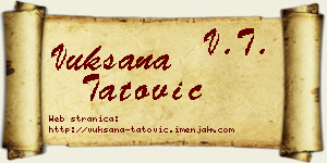 Vuksana Tatović vizit kartica